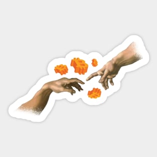 Bitcoin Holding Hands Sticker